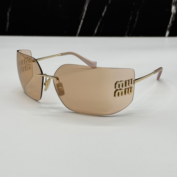 NEW SMU 54Y ZVN20F MIU MIU MU54YS ZVN20F WOMEN SUNGLASSES MU 54YS ZVN20F SHIELD main image 12